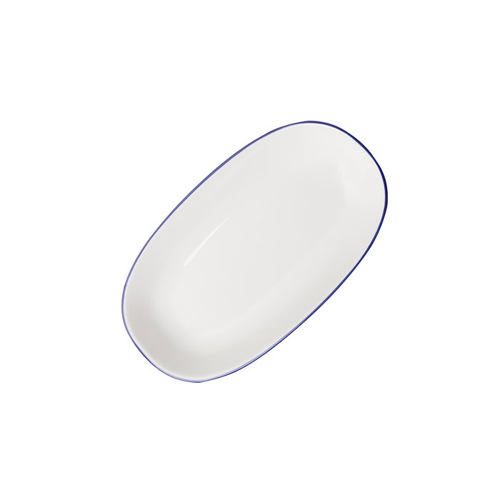 Avet Fuente Honda Oval 23,5x3,5x3 - Colección Olimpic Blue, Porcelana Avet Fuente Honda Oval 23,5x3,5x3 - Colección Olimpic Blue, Porcelana
